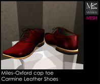 Miamai_Miles-Oxford Cap Toe_Carmine brown soles