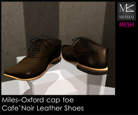 Miamai_Miles-Oxford Cap Toe_Cafe' Noir brown soles