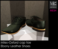 Miamai_Miles-Oxford Cap Toe_Ebony brown soles