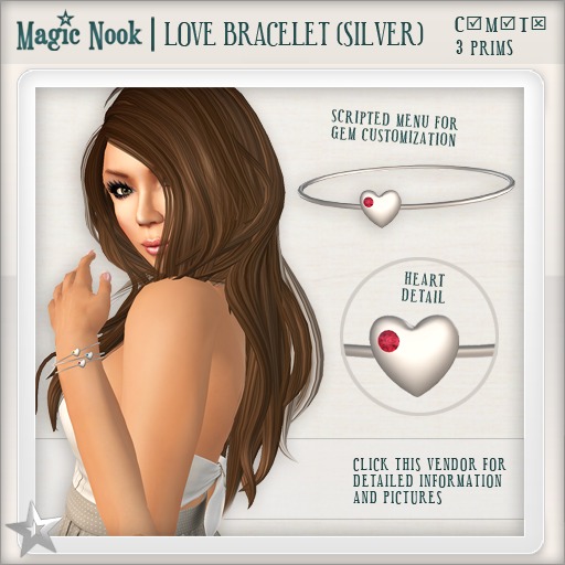 [MAGIC NOOK] Love Bracelet (Silver)