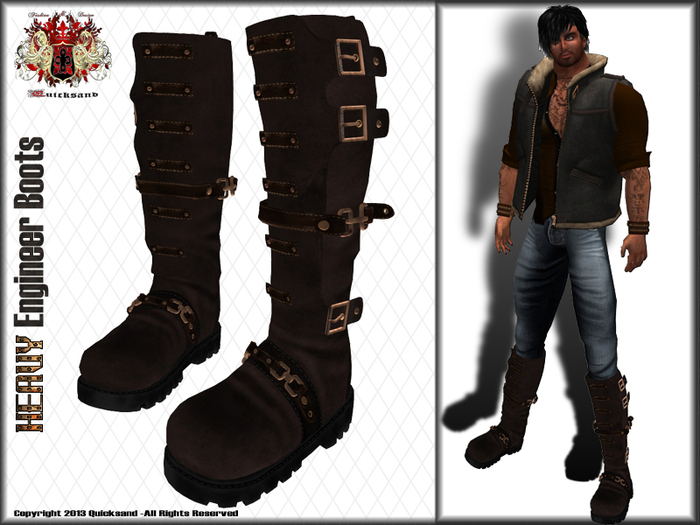 Q.s. Engineer Boots /Brown&Copper