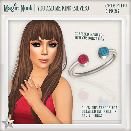 [MAGIC NOOK] You And Me Ring (Silver)