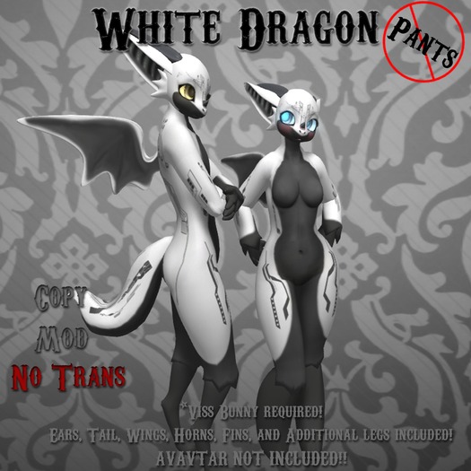 No Pants Mod Stand! Viss Dragon! White