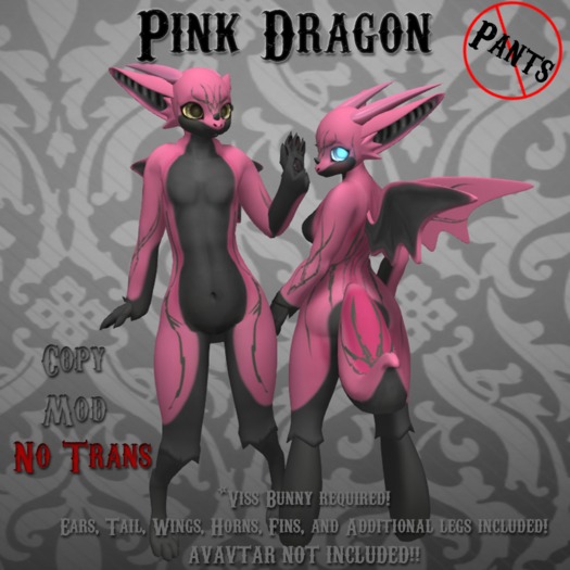 No Pants Mod Stand! Viss Dragon! Pink