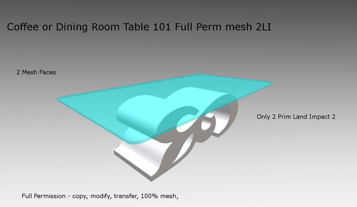 Coffee Table #2 Full Perm Mesh Box