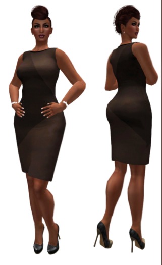 Colorblocked Mesh Dress Purples bagged