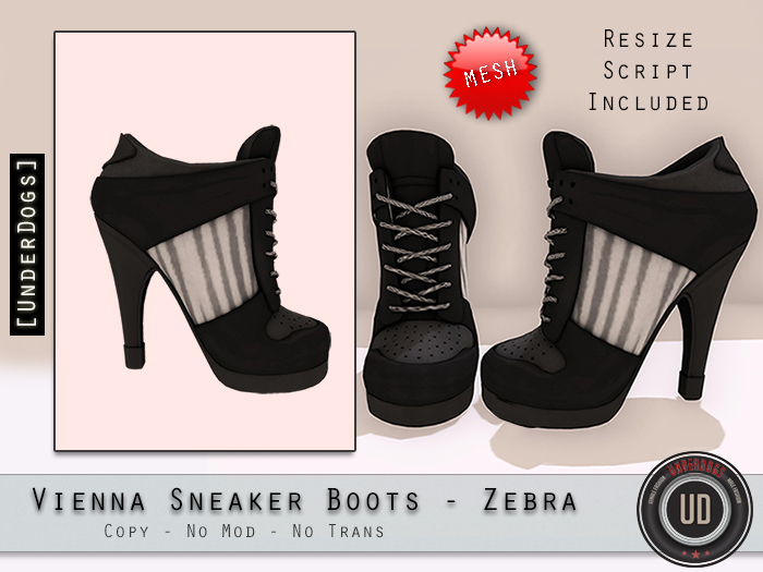 [UD] - Vienna Boots - Zebra - Mesh (Bag)