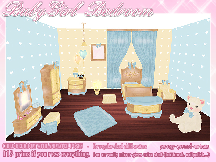 :*BABY*: BabyGirl BEDROOM Blue Yellow
