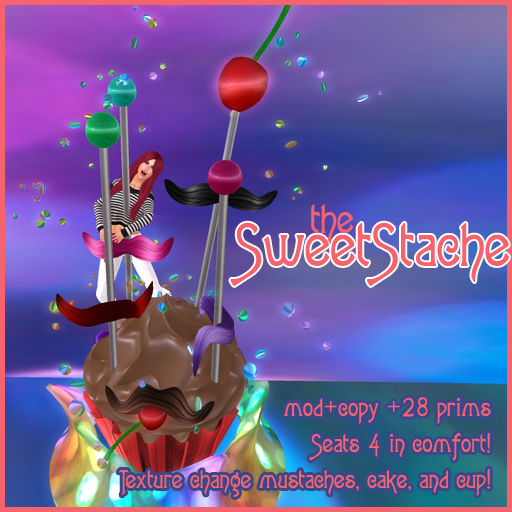 SweetStache - Mustache Ride Cupcake