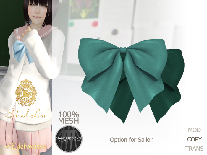 *Edelweiss* School-Line Sailor Ribbon03 - green pack