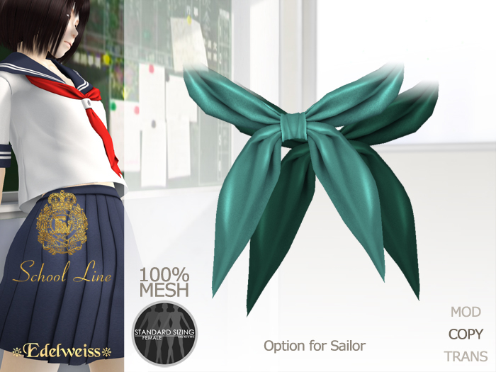*Edelweiss* School-Line Sailor Ribbon02 - green pack