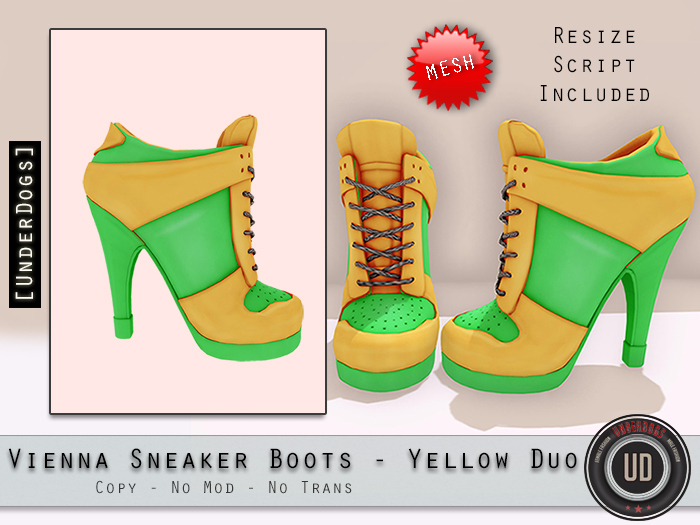 [UD] - Vienna Boots - Yellow Duo - Mesh (Bag)