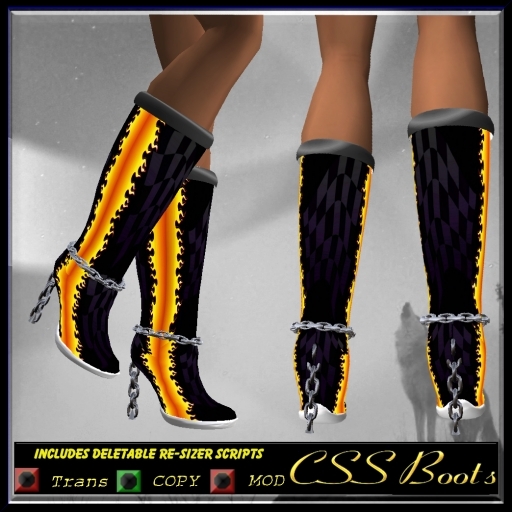 Flame Racer Boots :CSS BOOTS: