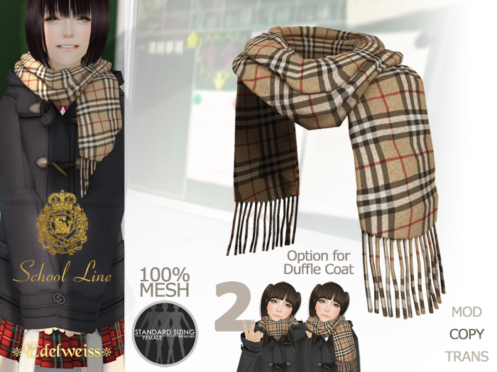 *Edelweiss* School-Line CoatMuffler - beige