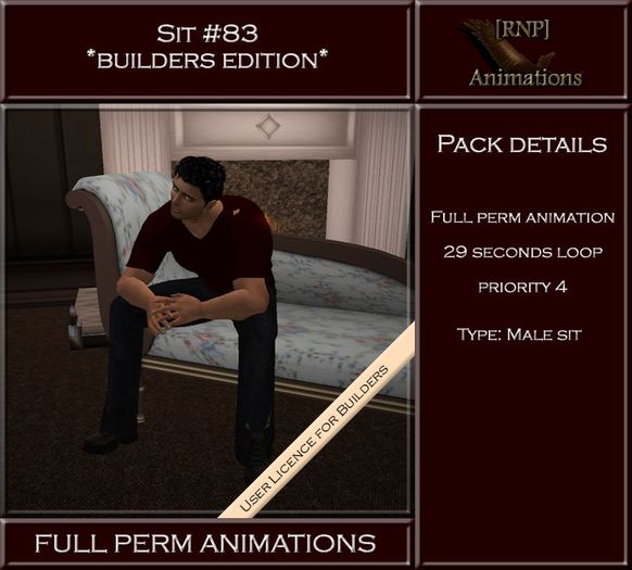 [RNP] Sit #83_Male Full Perm Animation 