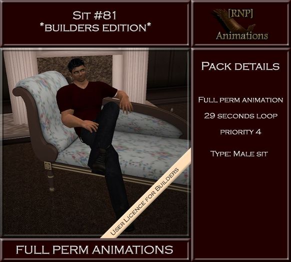 [RNP] Sit #81_Male Full Perm Animation 