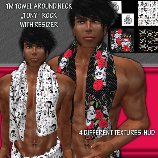 TM TOWEL AROUND NECK "TONY" ROCK