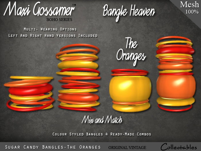 Bangles - Sugar Candy - The Oranges