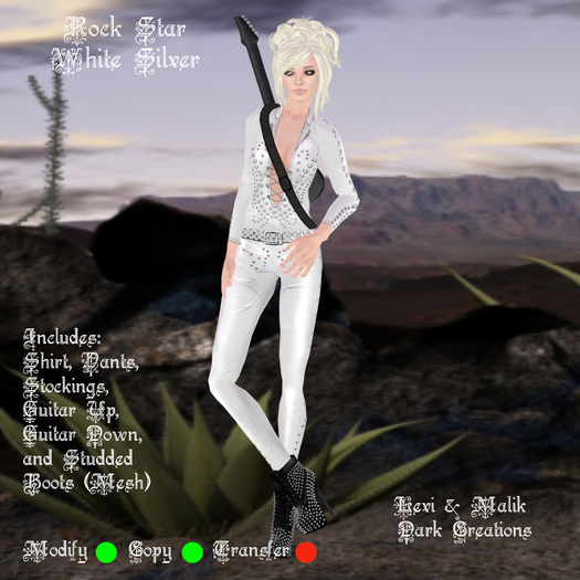 Rock Star White Silver