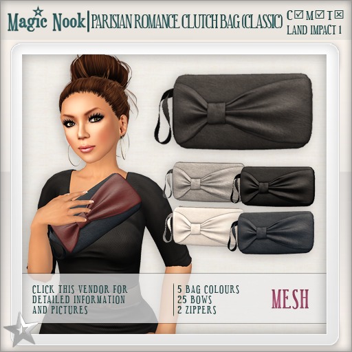 [MAGIC NOOK] Parisian Romance Clutch Bag (Classic) MESH