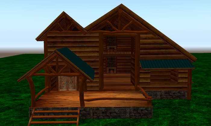 LOG CABIN 6 149 PRIMS - GREEN ROOF