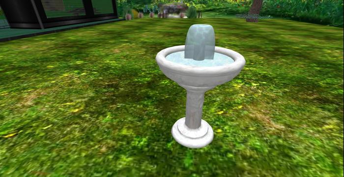 Bird Bath white