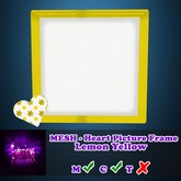 Emotions - Heart Picture Frame - Lemon Yellow