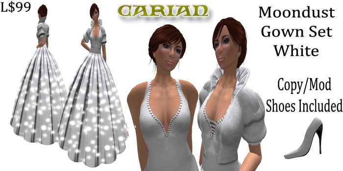 Moondust Gown Set - White