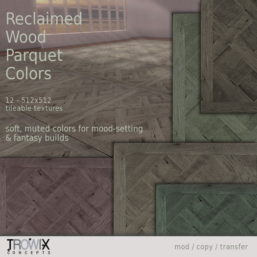 Trowix - Reclaimed Wood Parquet - Colors Textures