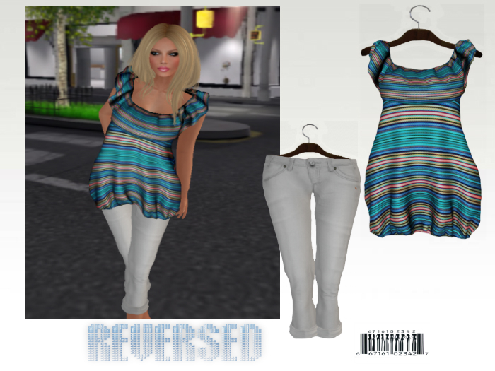 REVERSED Sunny Day Light Blue