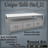 -TC- Unique Table Pack 21 Mesh 50% Discount!!