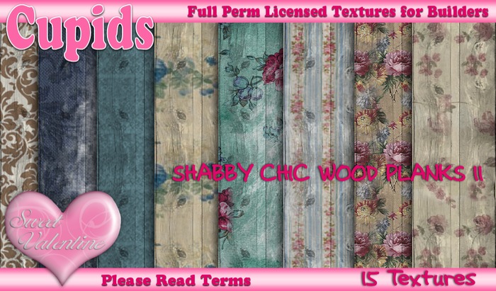 *Cupids Textures * 15 SHABBY CHIC WOOD PLANKS ll