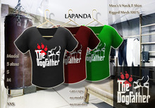 ;[LaPANDA]; DOGFATHER 3 COLORS ValuePack Men vneck t-shirt MESH