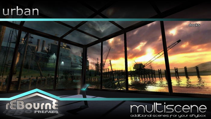 reBourne - panoramic scene pack ( URBAN ) - 11 included ( multiscene/ multi-scene backgrounds for your home ) SKYBOX
