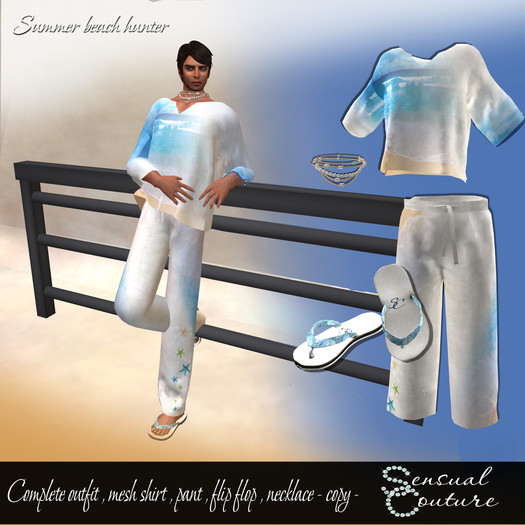 Mesh  summer beach outfit * hunter *