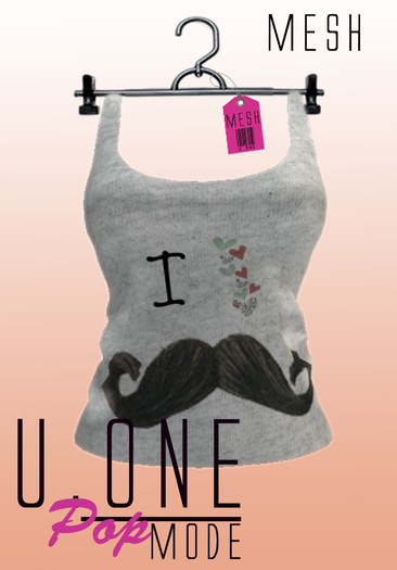 U.one It tee Mustache