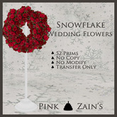 Winter Wedding Flowers - Silver/Red2 [Box]