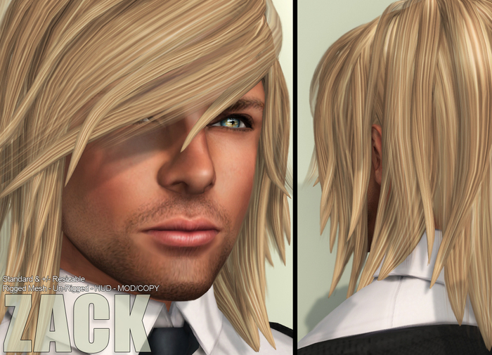 Action Mesh Hair Zack Overdose