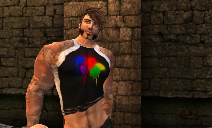 L'Uomo COLOR MOD Ripped Tanktop [Spray Paint] - Regimade