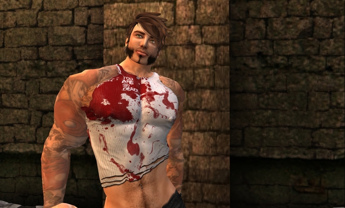 L'Uomo COLOR MOD Ripped Tanktop [You Are So Dead] - Regimade