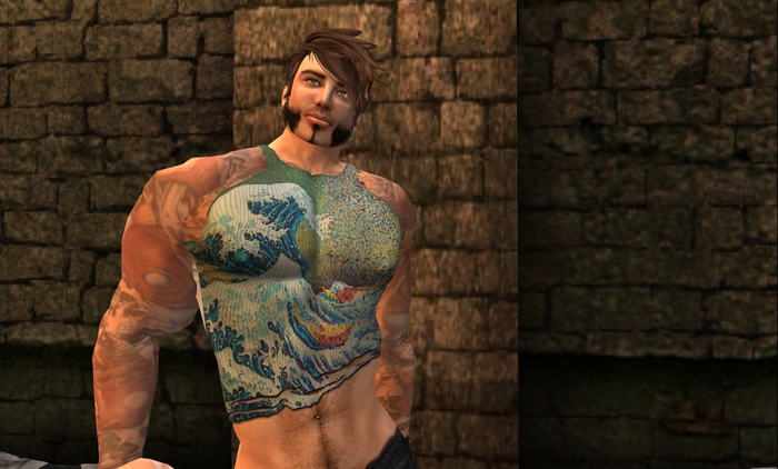 L'Uomo COLOR MOD Ripped Tanktop [Digital Wave] - Regimade