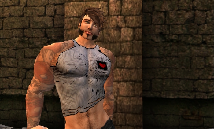 L'Uomo COLOR MOD Ripped Tanktop [Cyber Heart] - Regimade
