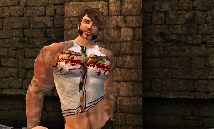 L'Uomo COLOR MOD Ripped Tanktop [Cross] - Regimade