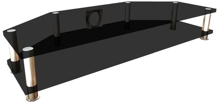 glass tv stand 