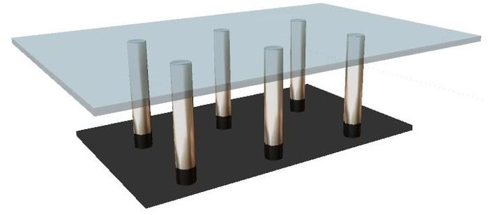 Black Glass Coffee Table 