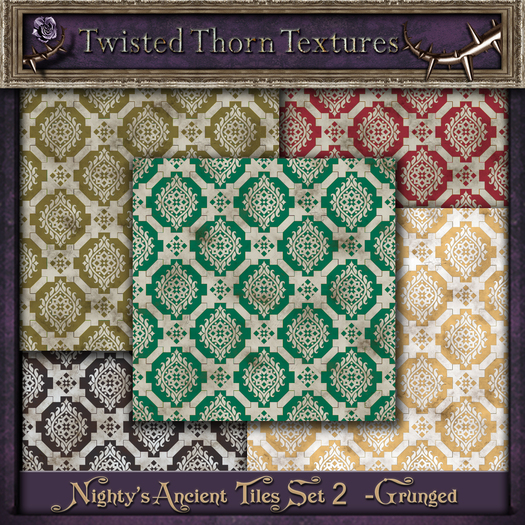 Twisted Thorn Textures- The Georgiana Series, Set 1 - Rococo Wallpaper Textures