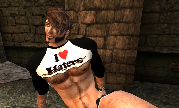 L'Uomo COLOR MOD Ripped Baseball Shirt [I HEART Haters] - Regimade
