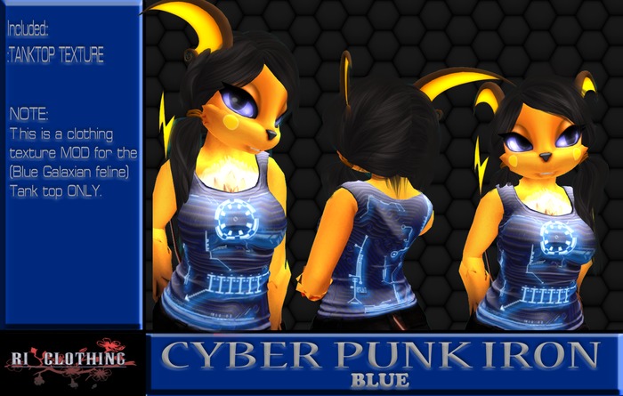 ~RI~ CYBER PUNK IRON (BLUE) BGC (BG Cat Tank Mod)