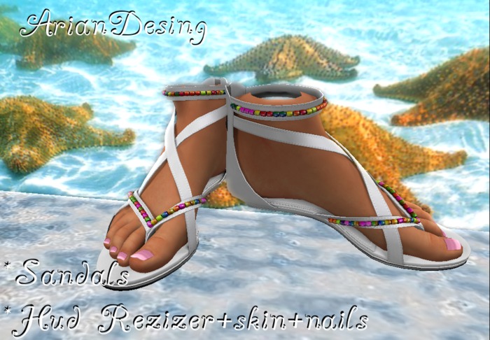 Box *Arian Desing Sandals White