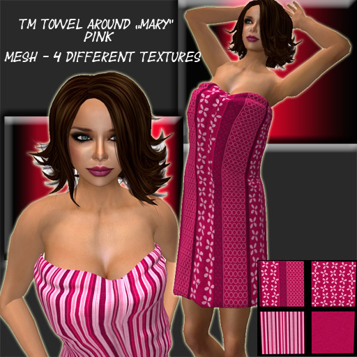 TM TOWEL AROUND "MARY" PINK